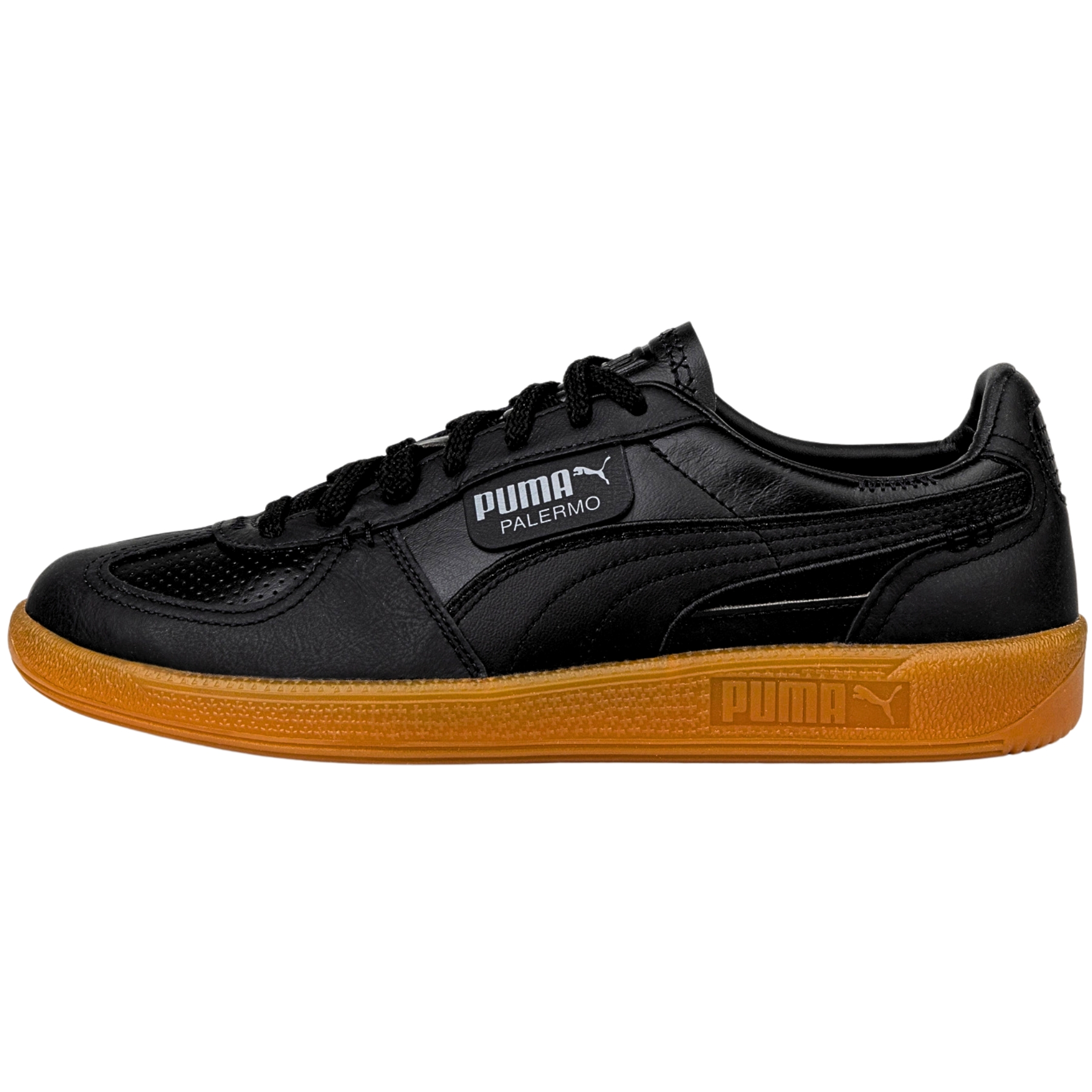 Tenis Puma Palermo Lth 398383 02 Vintage Sneakers Negro Casual