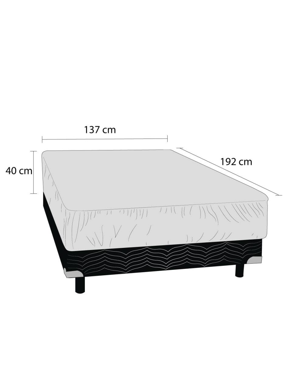 Protector De Colchón Spring Air Bamboo Luxe Impermeable Matrimonial