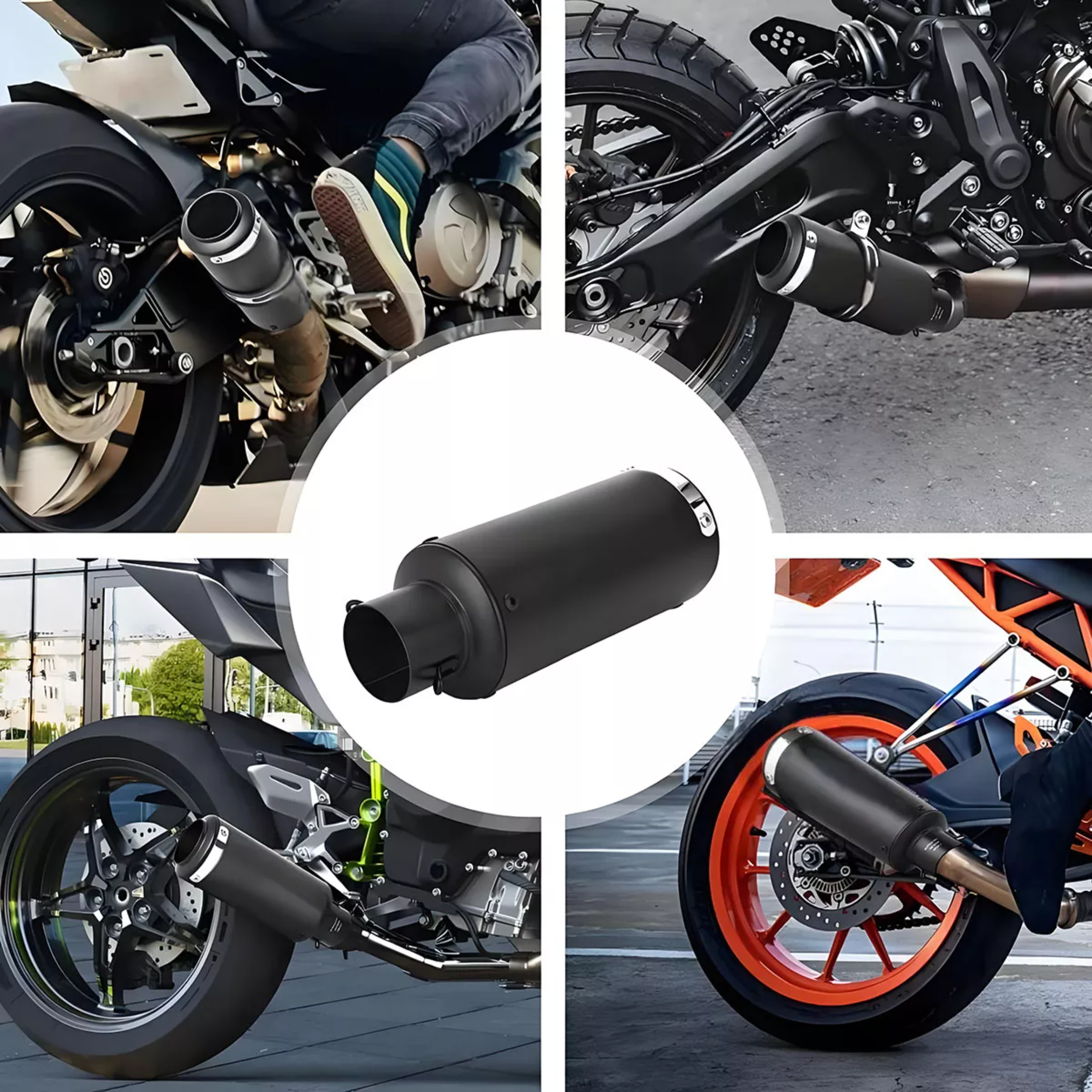 Escape Silenciador Para Moto Deportivo Universal 38-51mm