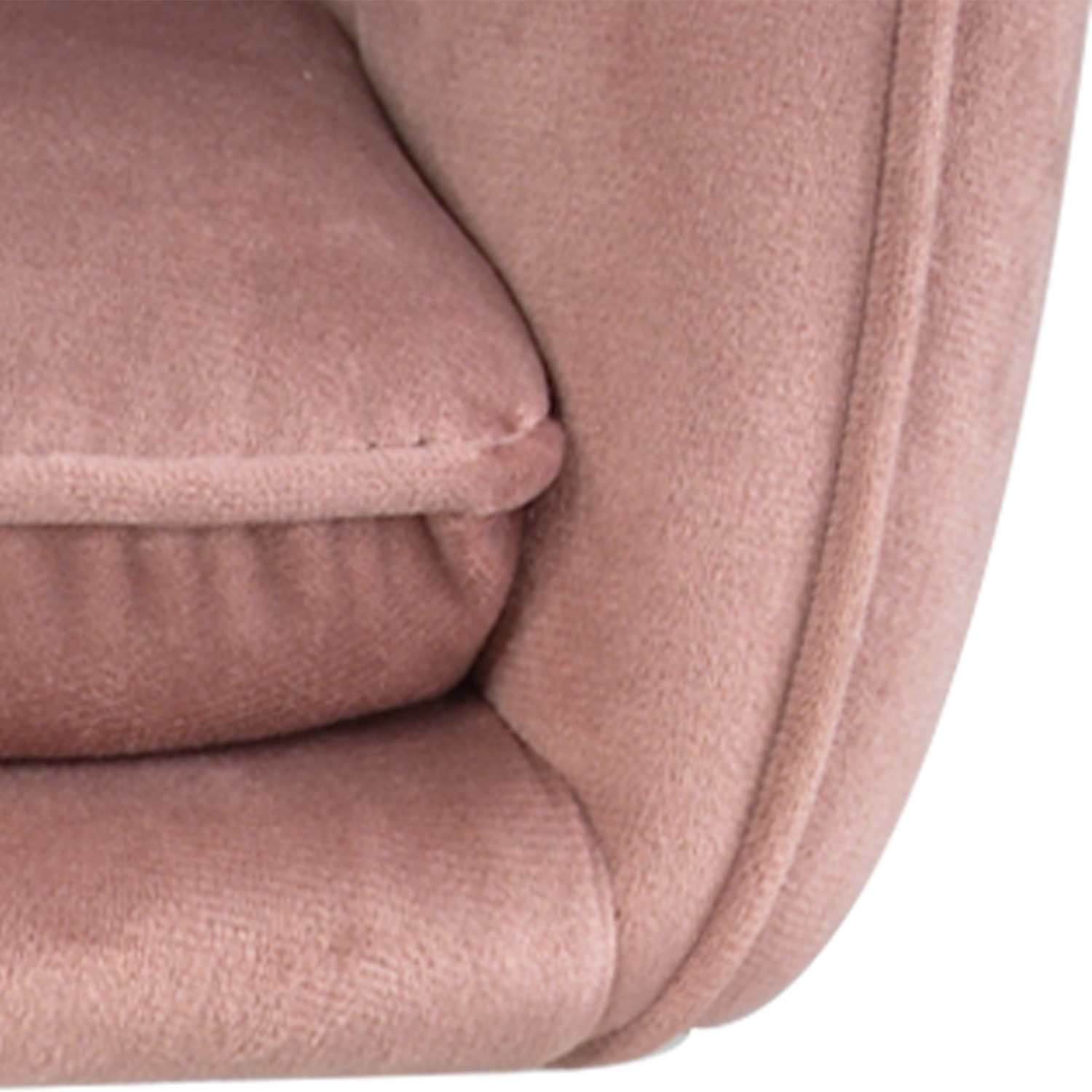 Silla Alta Tapizada Sillon Eames Terciopelo Rosa