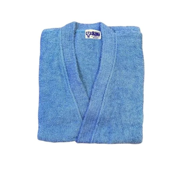 Bata De Baño Unitalla 100% Algodón Azul