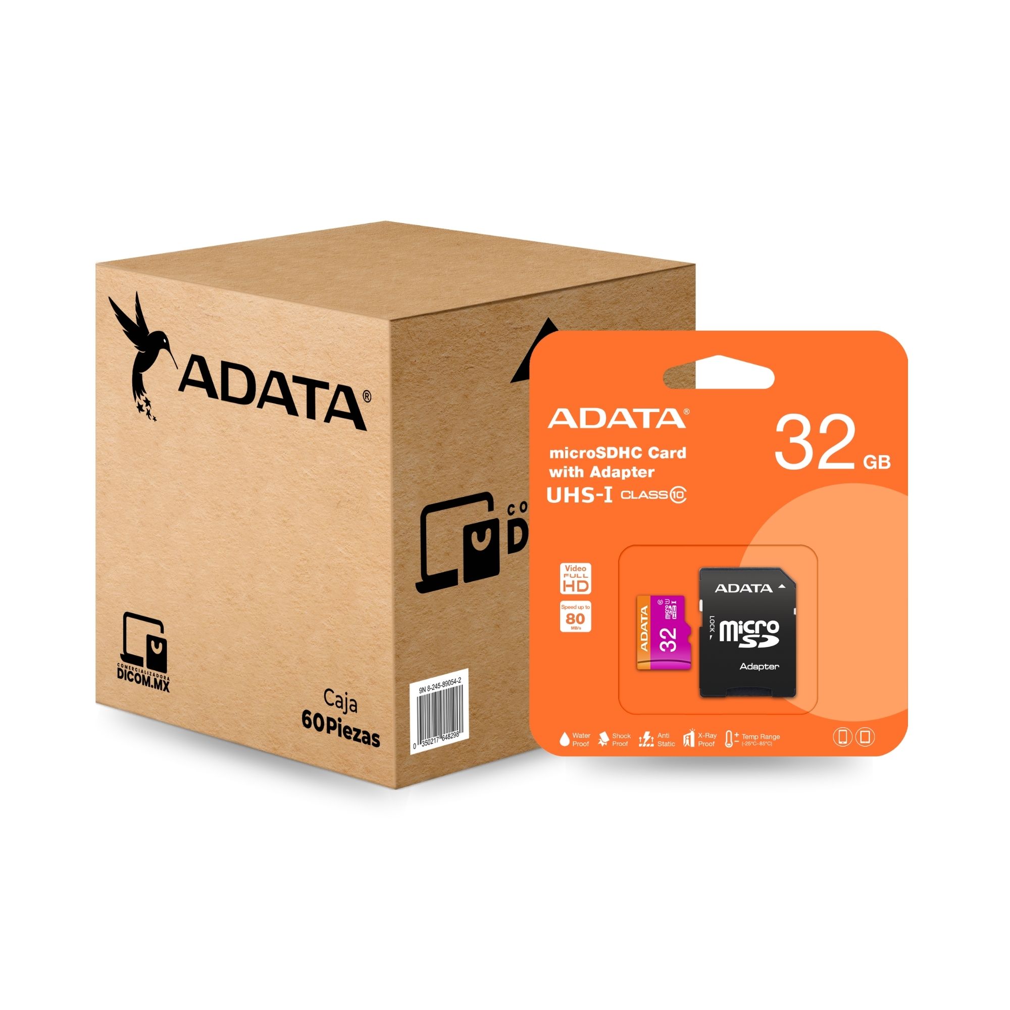 60 Pack - Tarjeta de Memoria microSD de 32 GB Adata Premier