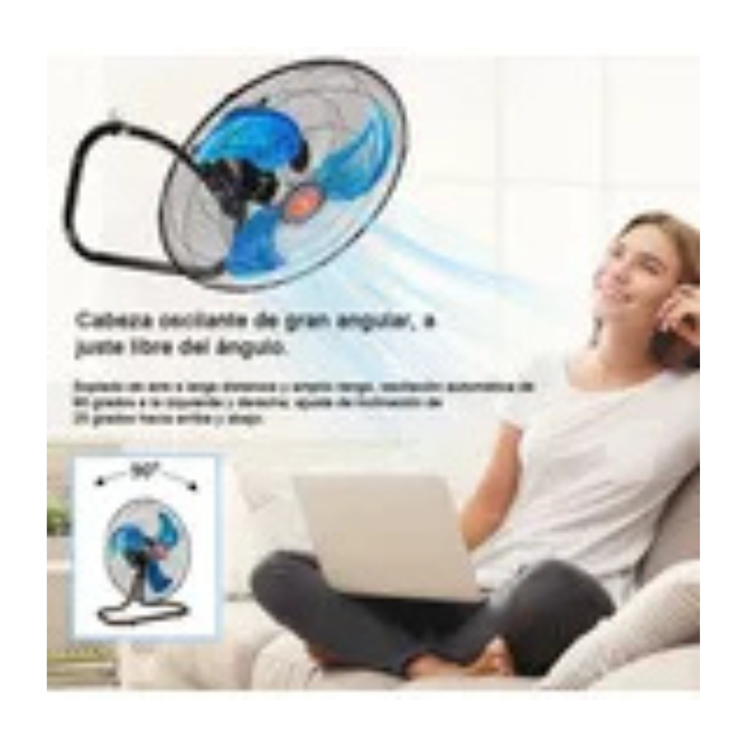 Ventilador Pedestal Piso Pared 3en1 Con 3 Aspas 18 Pulgadas