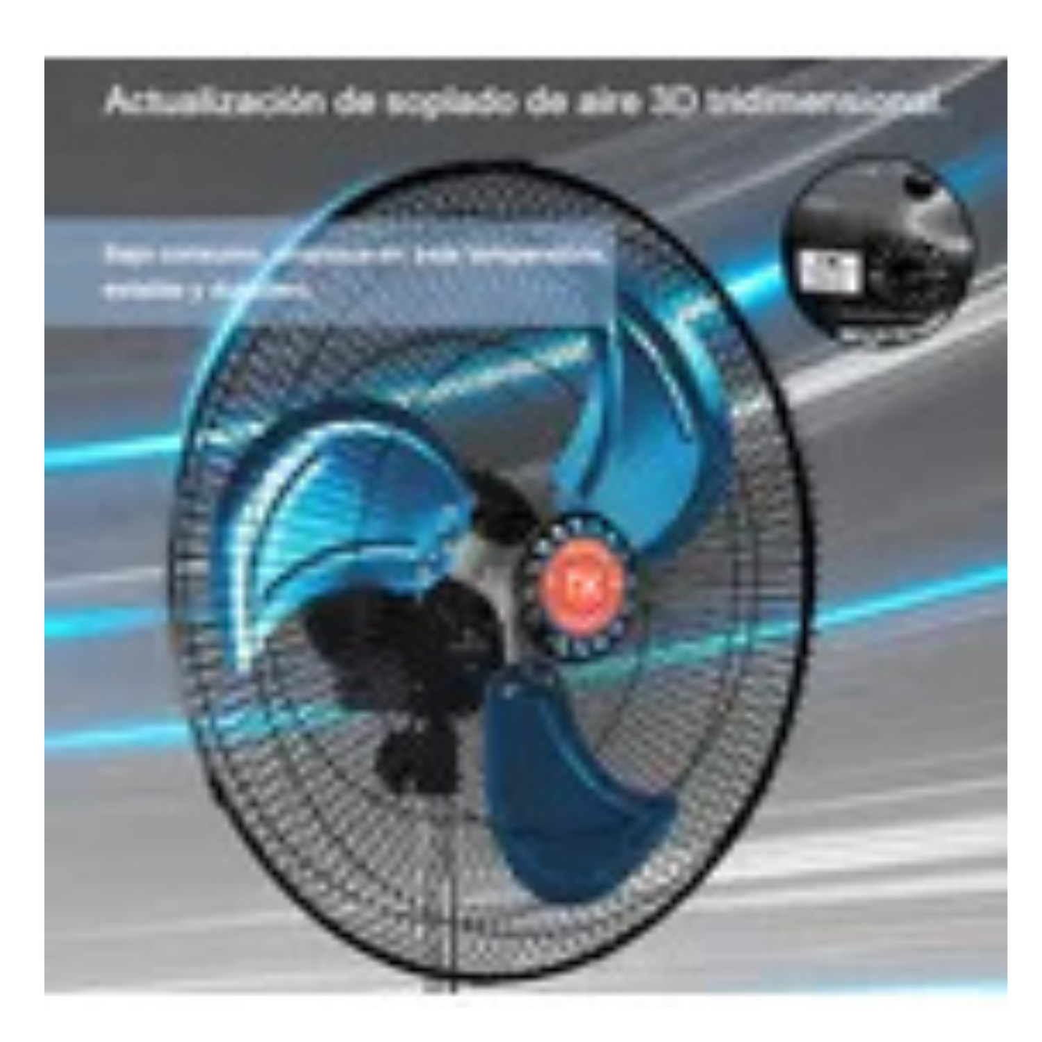 Ventilador Pedestal Piso Pared 3en1 Con 3 Aspas 18 Pulgadas