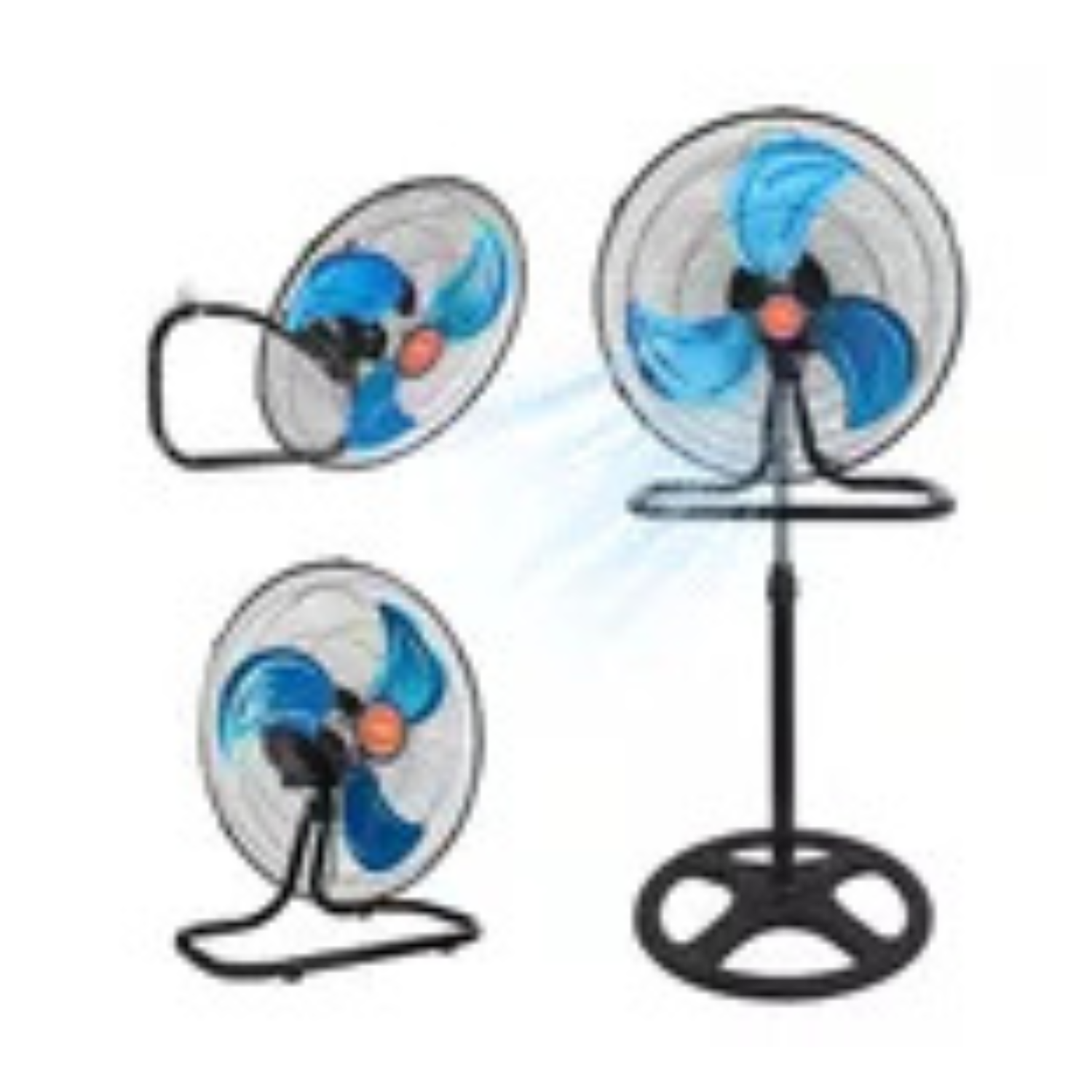 Ventilador Pedestal Piso Pared 3en1 Con 3 Aspas 18 Pulgadas