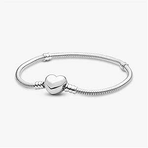 Pulsera para Dama con Corazon, Elegante de Plata 925. Especial para una ocasión Inolvidable