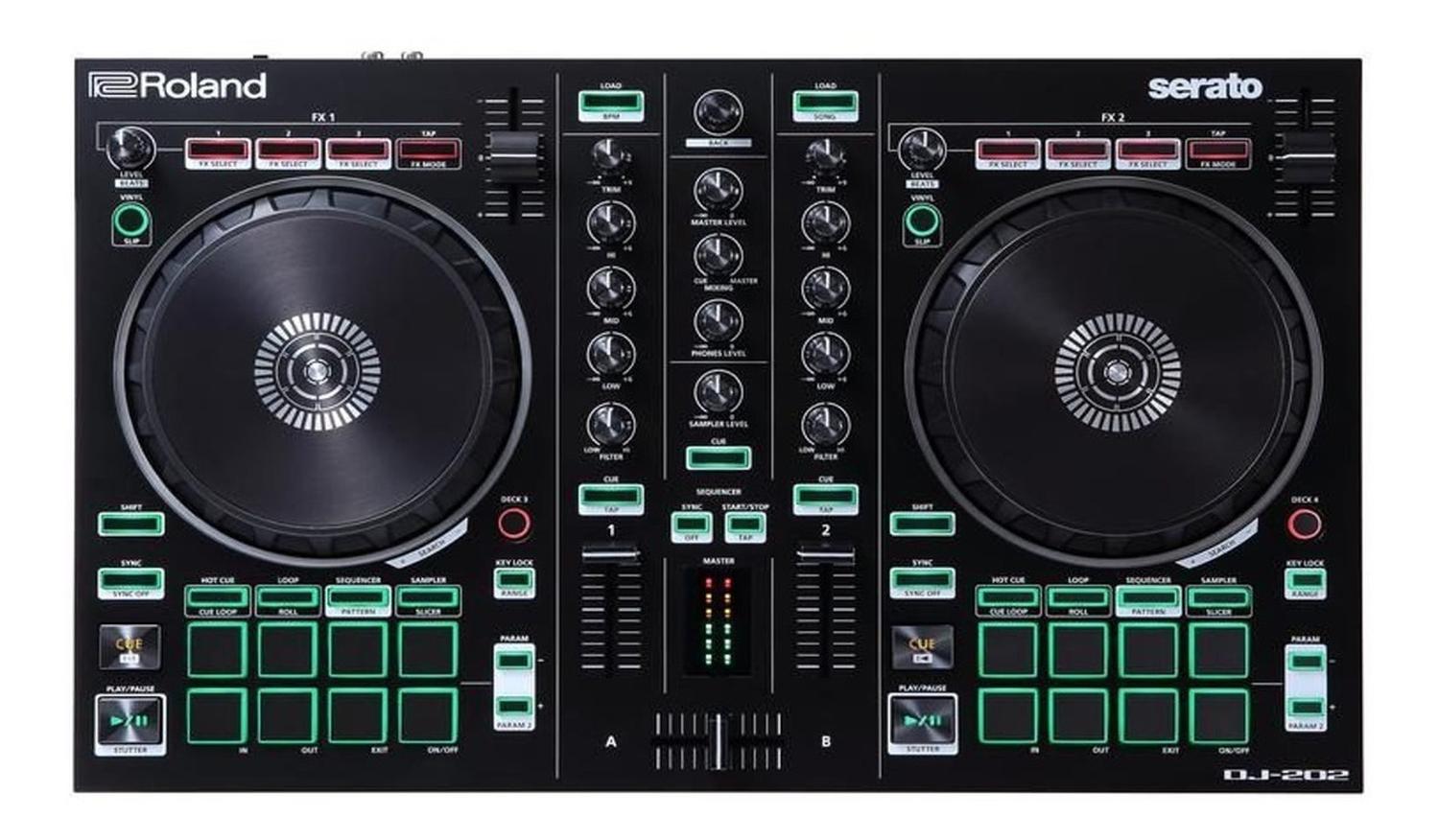 Roland DJ-202 Controlador Para Dj Scratch Mixer Para Serato