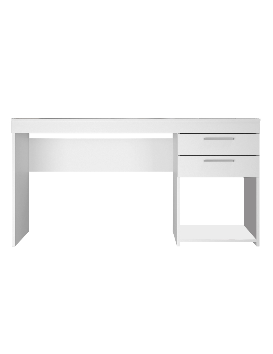 Escritorio Blanco 2 Cajones Skal Living Para Computadora