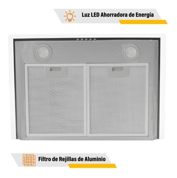 Combo Campana Cristal 60cm Parrilla Cristal Temp 4 Ornillas Gutstark Home