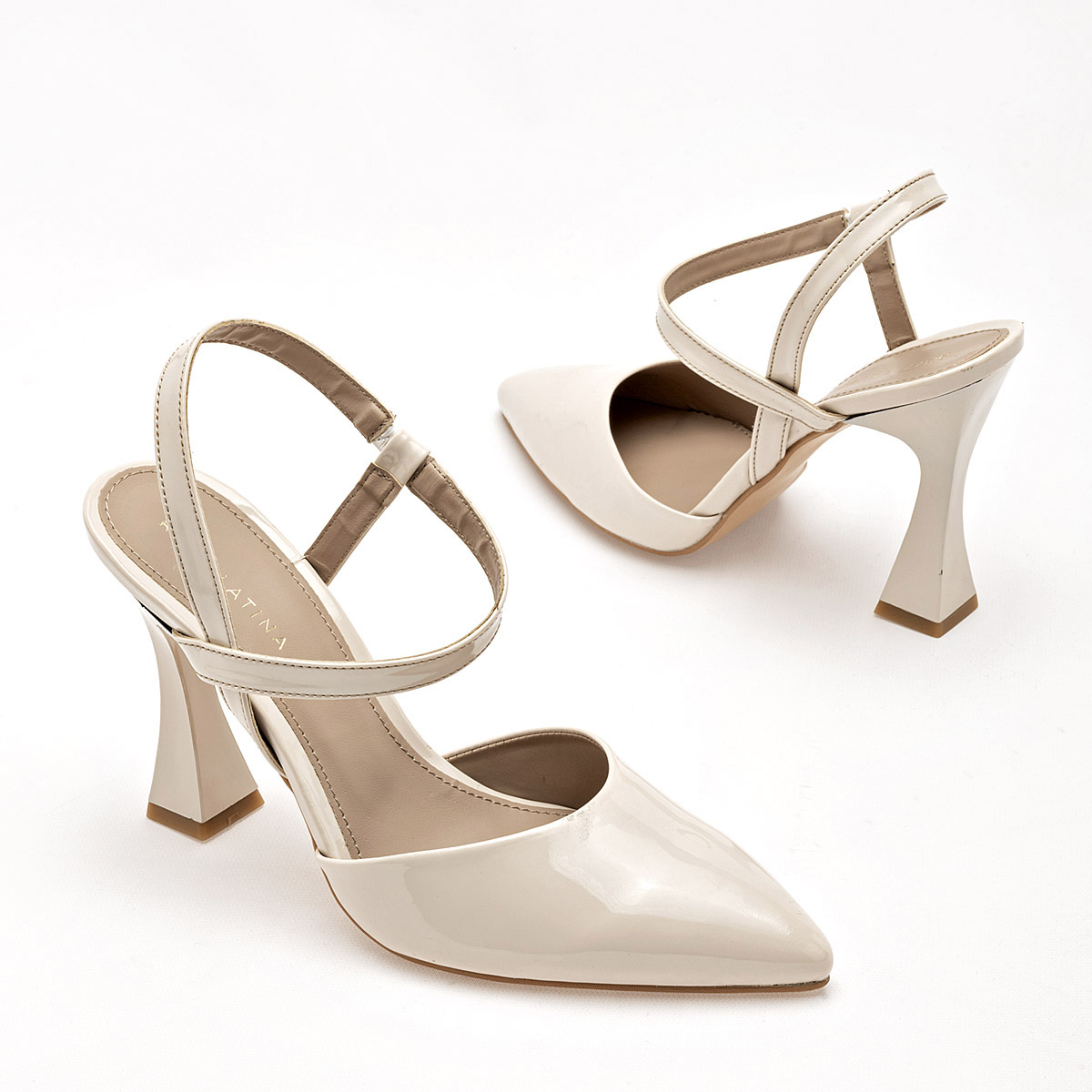 RAIZ LATINA 4001 ZAPATILLA MUJER DE GRADUACION TACON 10 CM COLOR BEIGE
