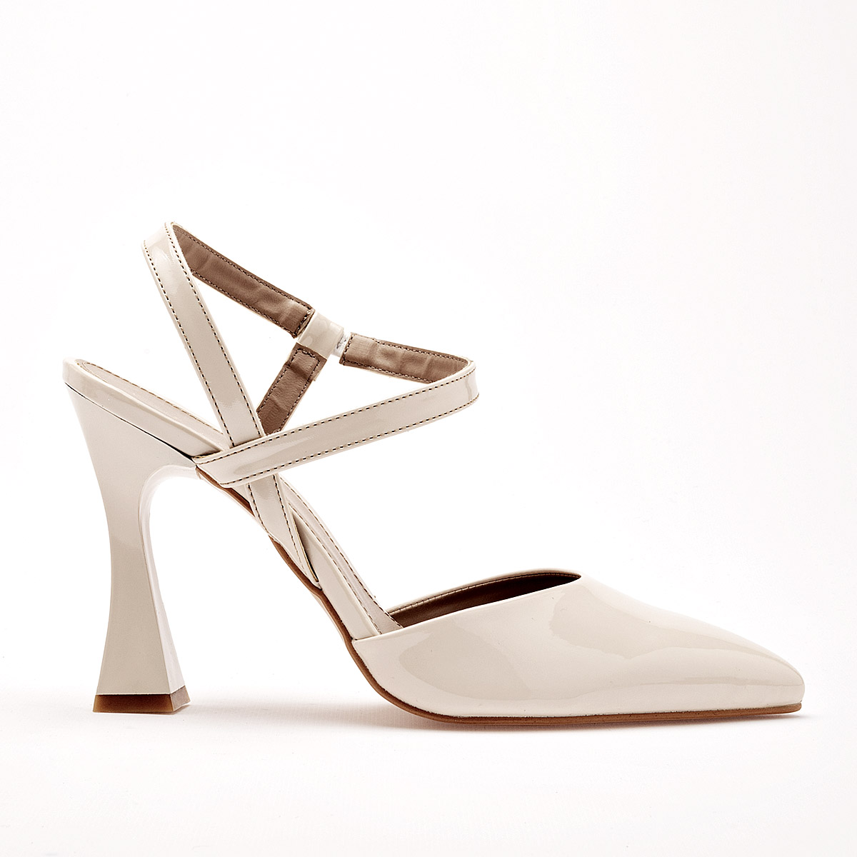 RAIZ LATINA 4001 ZAPATILLA MUJER DE GRADUACION TACON 10 CM COLOR BEIGE