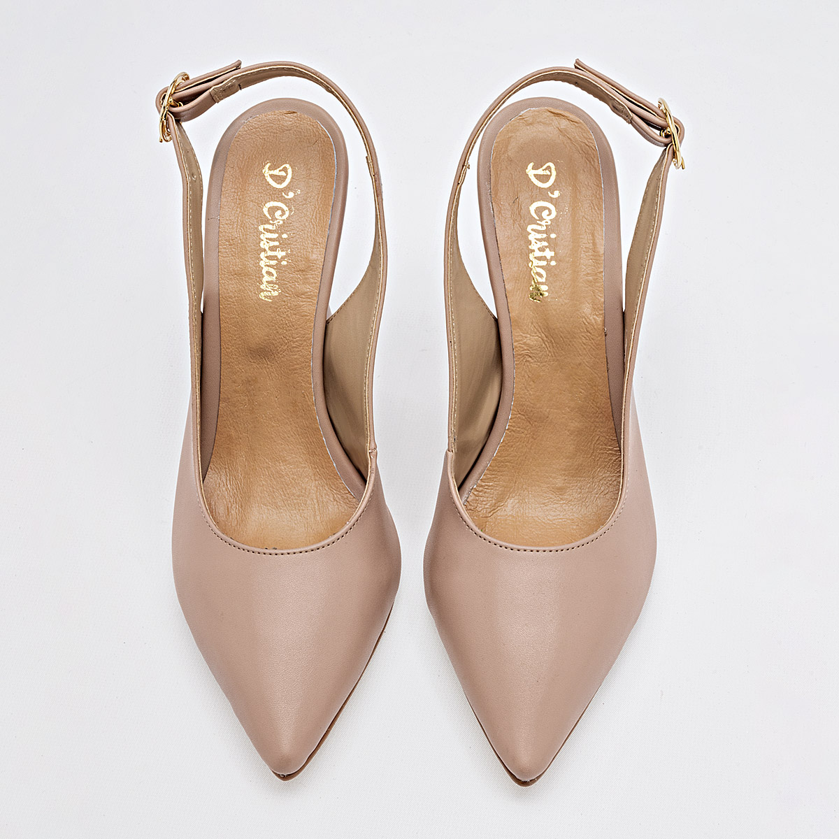 D'CRISTIAN 4024 ZAPATILLA MUJER DE GRADUACION TACON 10 CM COLOR MAQUILLAJE