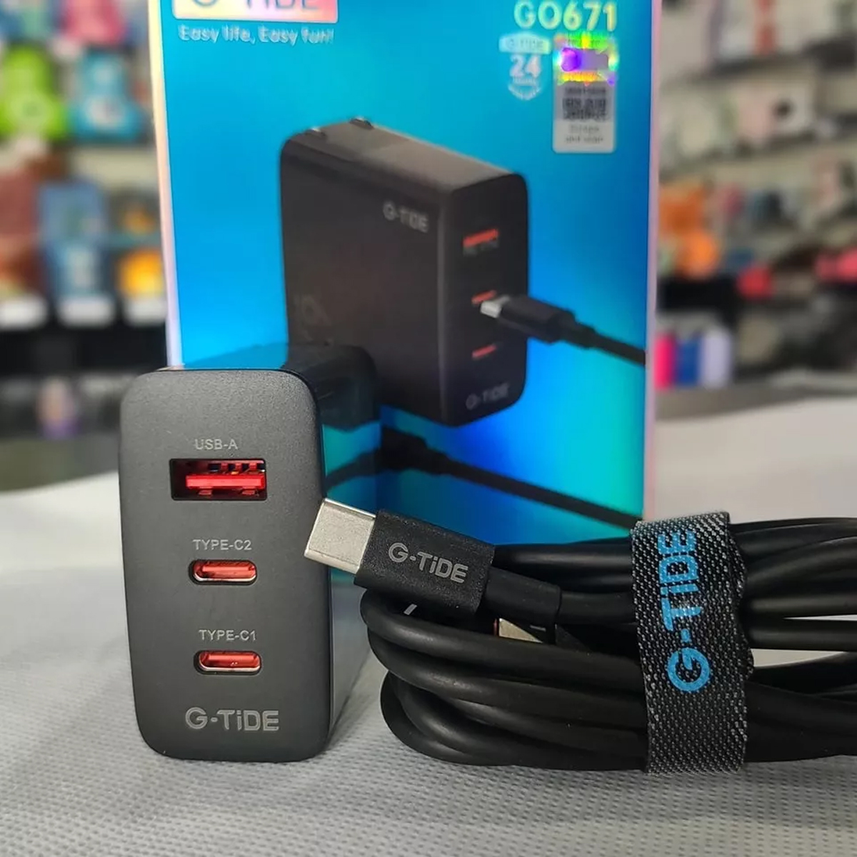 Cagrador G-tide G0671 De 67w Con Cable Tipo C A C 1.5m