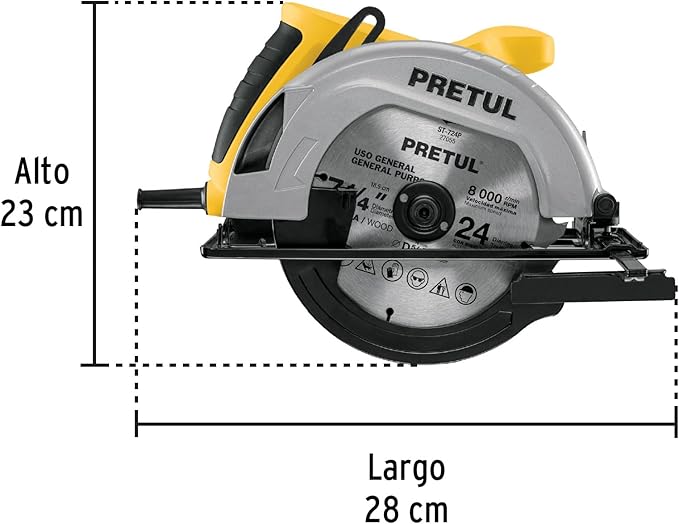 Pretul SICI-7-1/4P, Sierra circular 7-1/4" 1200 W