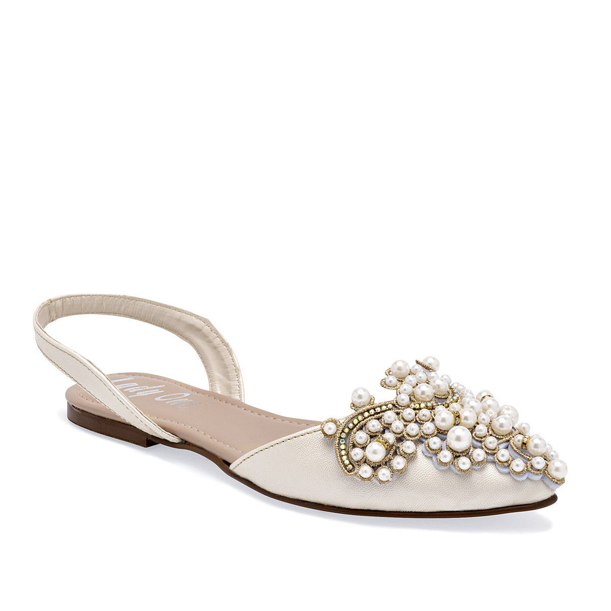 LADY ONE NW2609 FLATS MUJER CASUAL CM COLOR BEIGE NACARADO ORO