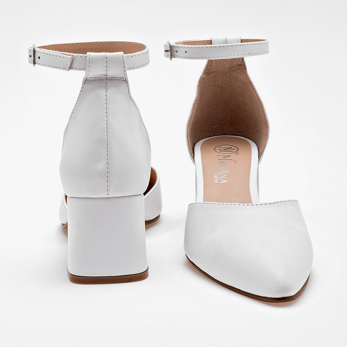 MARIANA VALLE 9614 ZAPATILLA MUJER CASUAL TACON 6 CM COLOR BLANCO