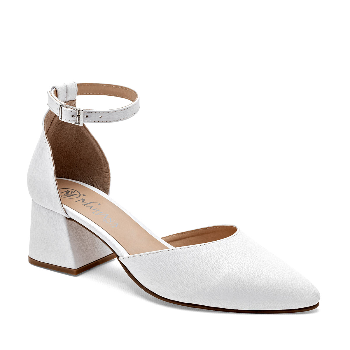 MARIANA VALLE 9614 ZAPATILLA MUJER CASUAL TACON 6 CM COLOR BLANCO