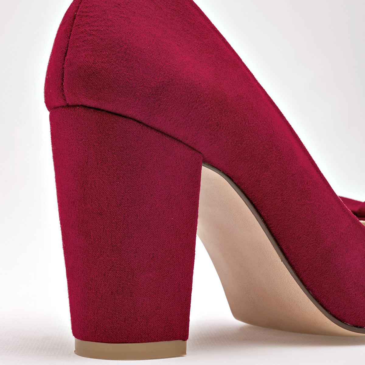 BEEN CLASS 18559 ZAPATILLA MUJER CASUAL TACON 9 CM COLOR ROJO