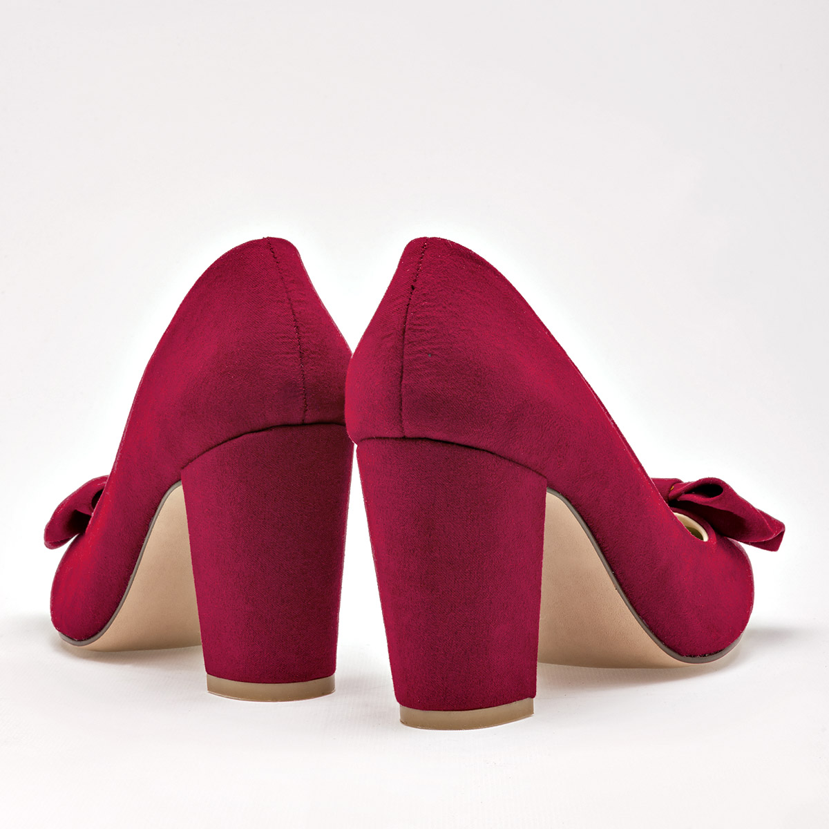BEEN CLASS 18559 ZAPATILLA MUJER CASUAL TACON 9 CM COLOR ROJO