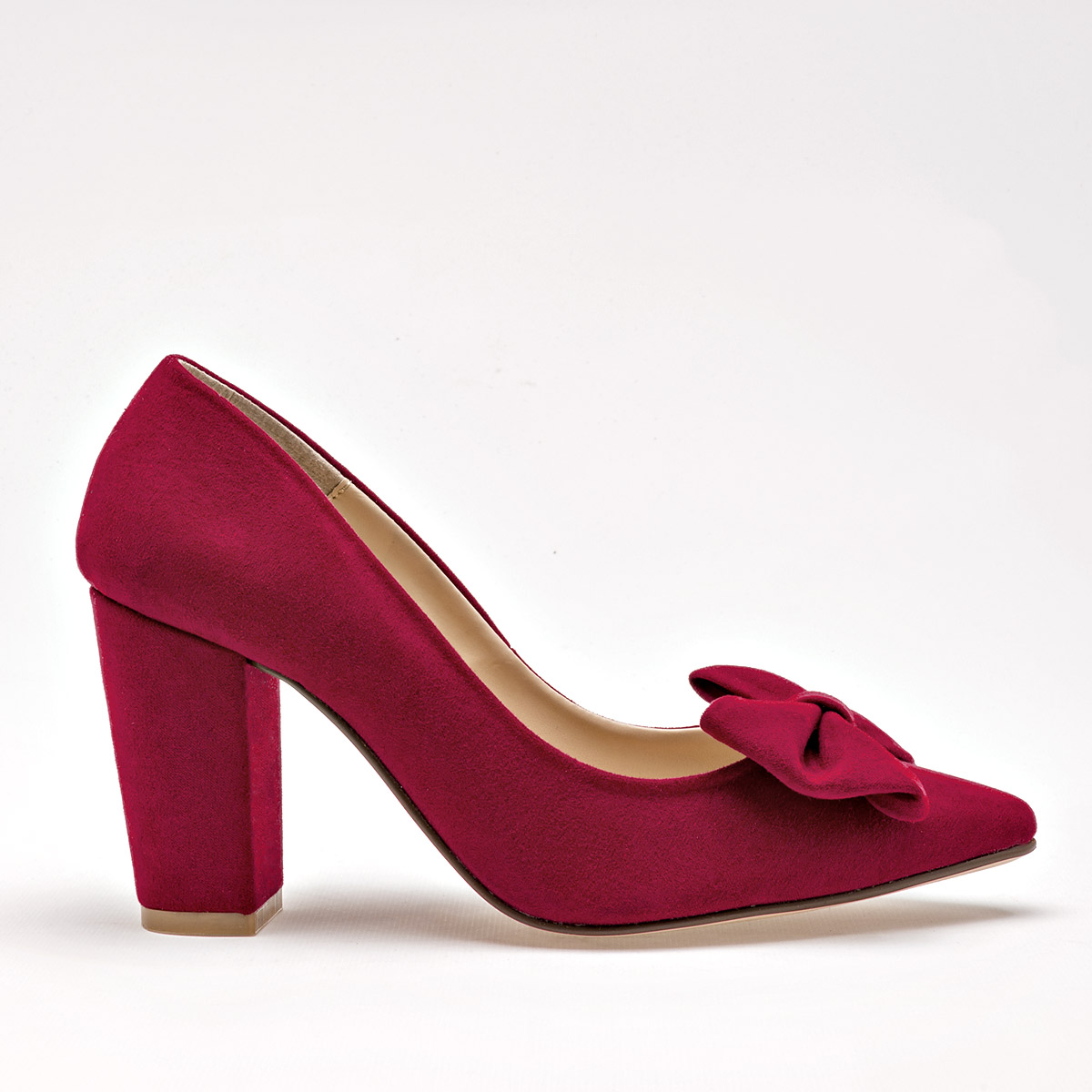 BEEN CLASS 18559 ZAPATILLA MUJER CASUAL TACON 9 CM COLOR ROJO