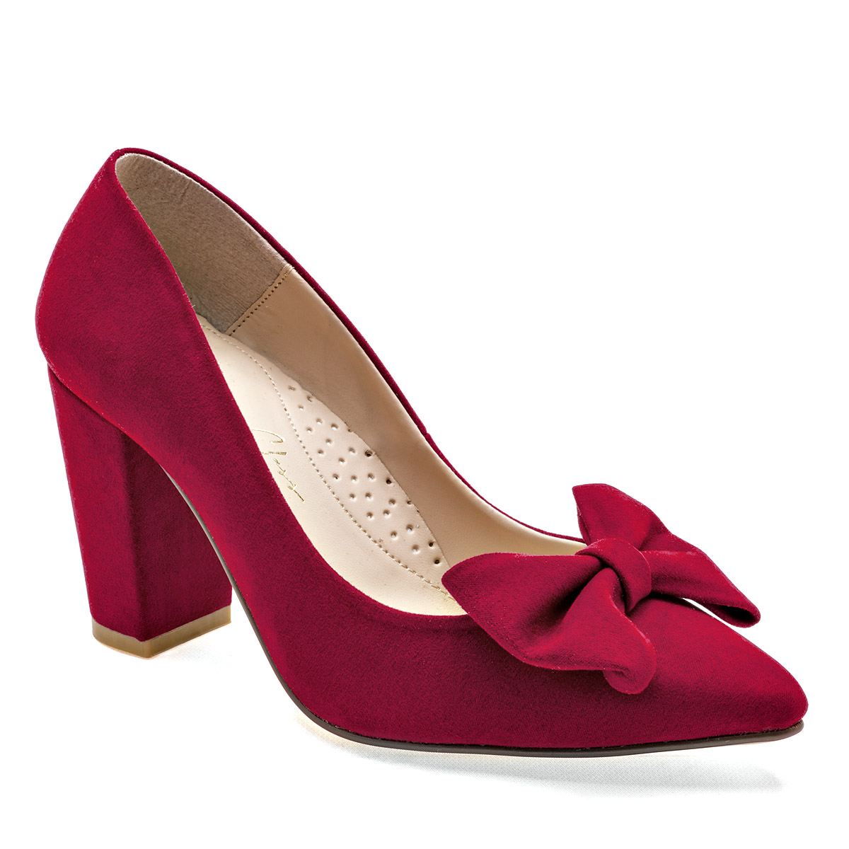 BEEN CLASS 18559 ZAPATILLA MUJER CASUAL TACON 9 CM COLOR ROJO