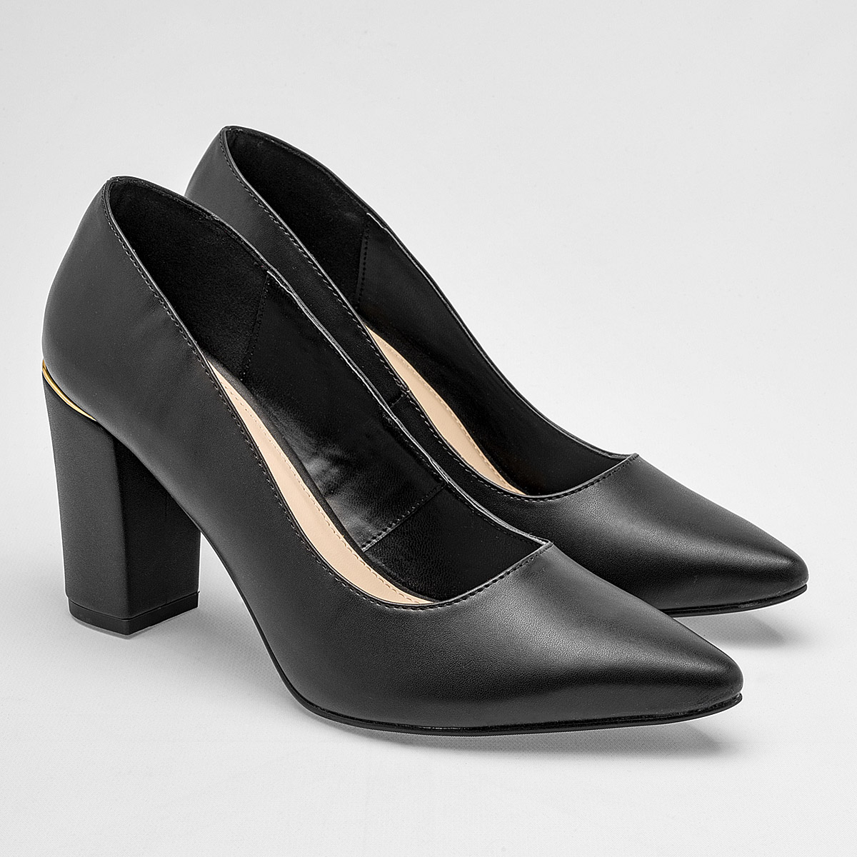 LADY PAULINA 35701 ZAPATILLA MUJER CASUAL TACON 8 CM COLOR NEGRO