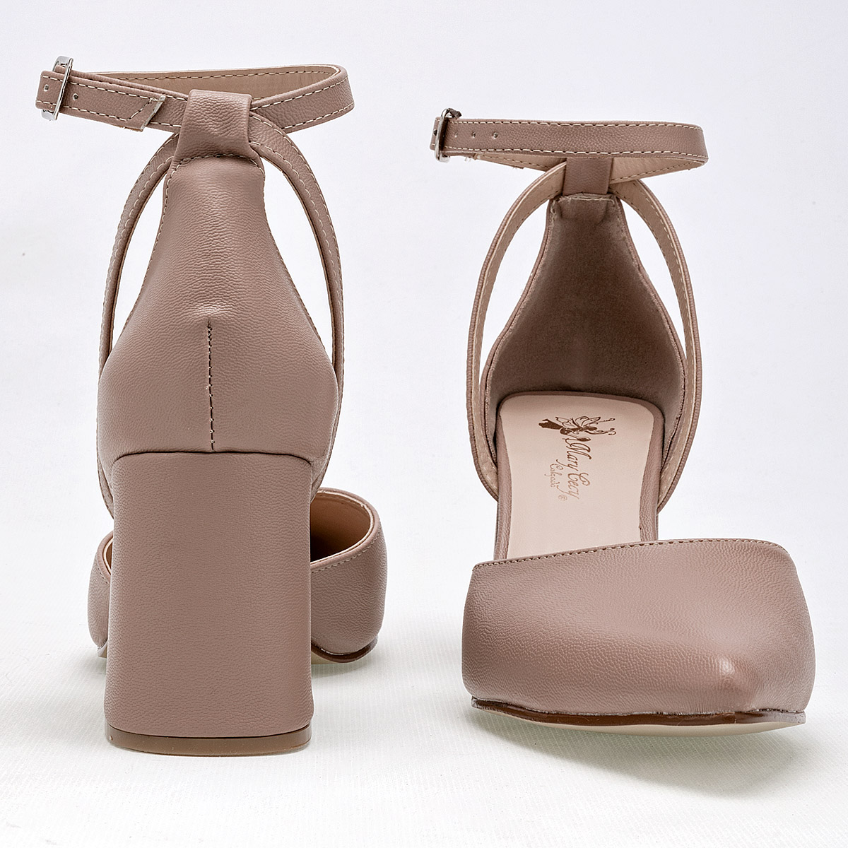 MARY CECY 2002 ZAPATILLA MUJER CASUAL TACON 7 CM COLOR MAQUILLAJE