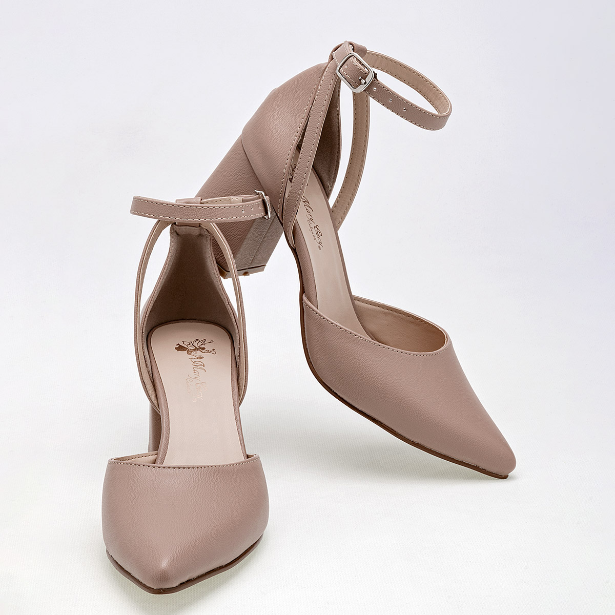 MARY CECY 2002 ZAPATILLA MUJER CASUAL TACON 7 CM COLOR MAQUILLAJE