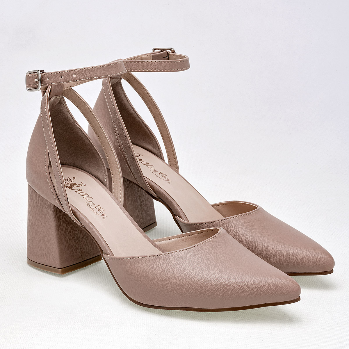 MARY CECY 2002 ZAPATILLA MUJER CASUAL TACON 7 CM COLOR MAQUILLAJE
