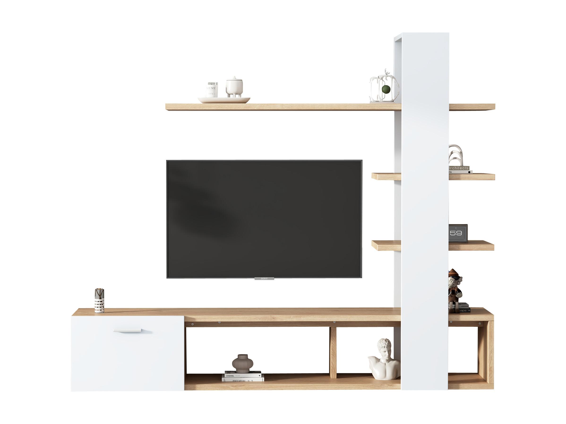 Mueble de TV Minimalista Monarca con Blanco 