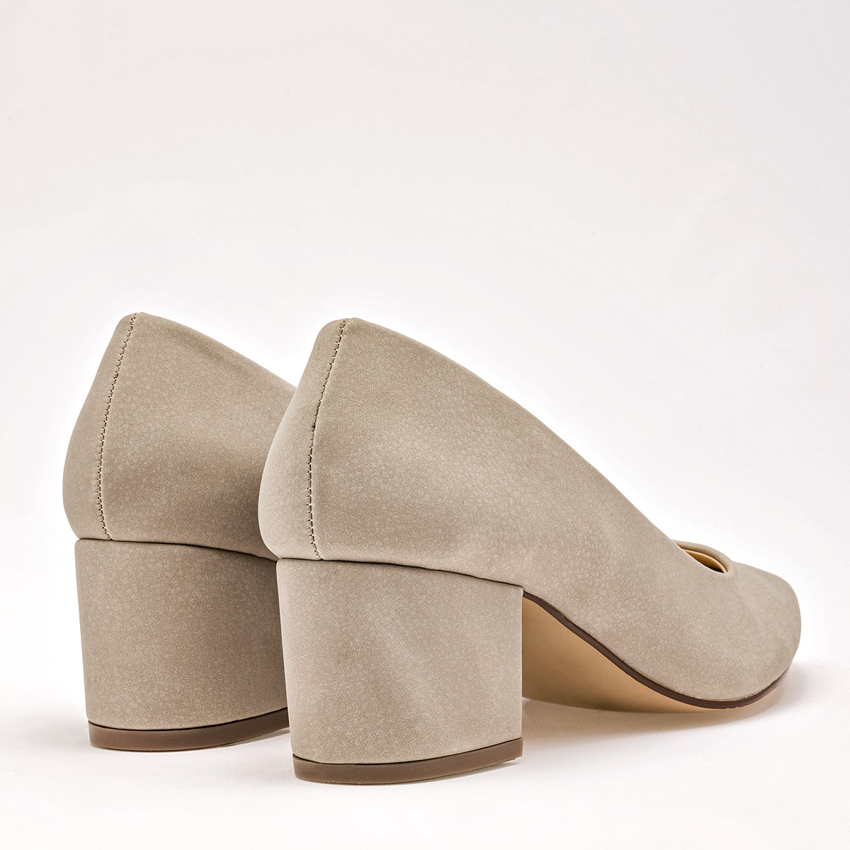 BEEN CLASS 18568 ZAPATILLA TACON 5 CM MUJER CASUAL COLOR BEIGE