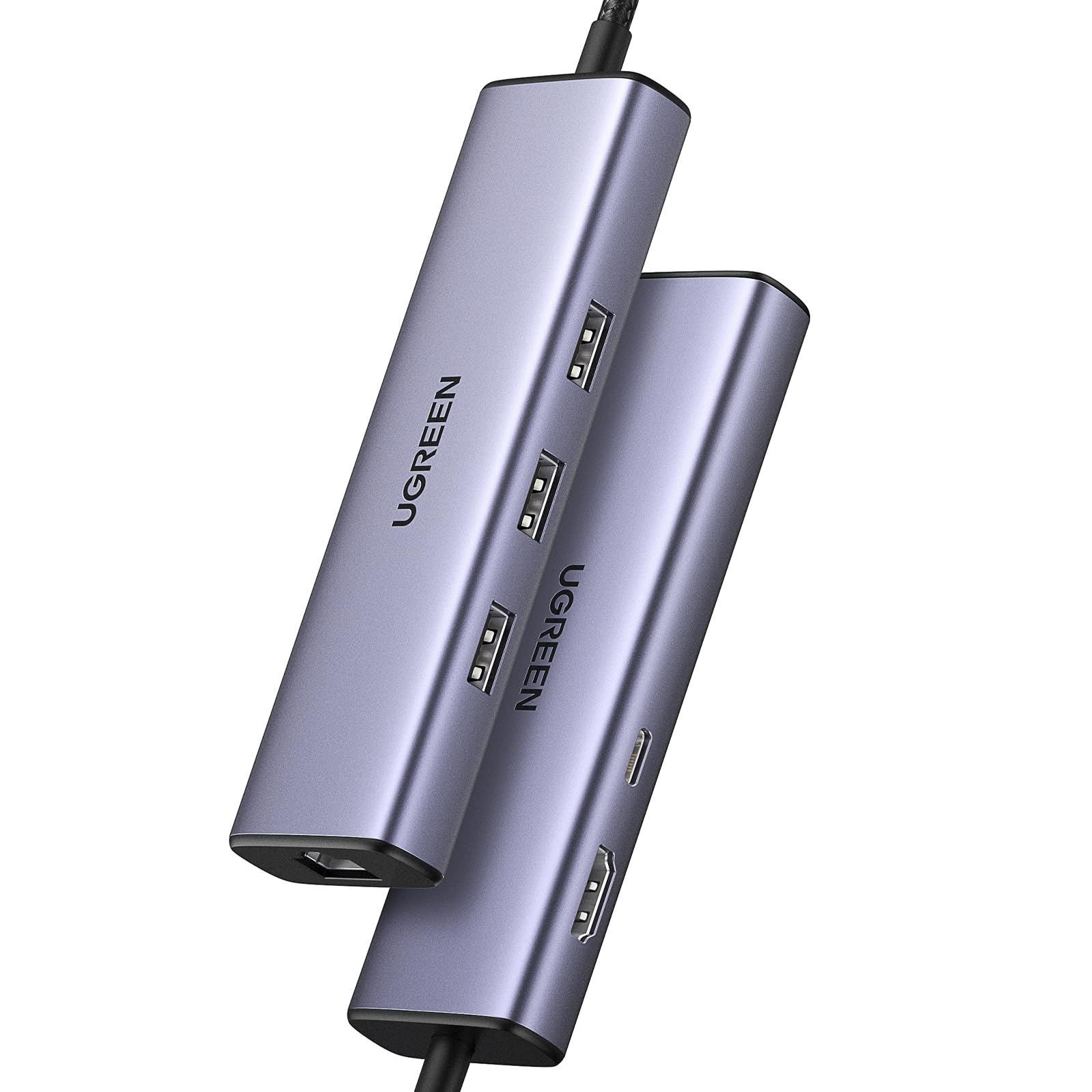UGREEN Hub USB-C, Docking Station Revodok 6 en 1, HDMI 4K, Ethernet RJ45, para MacBook, adaptador multipuerto, hub viaje, plug and play
