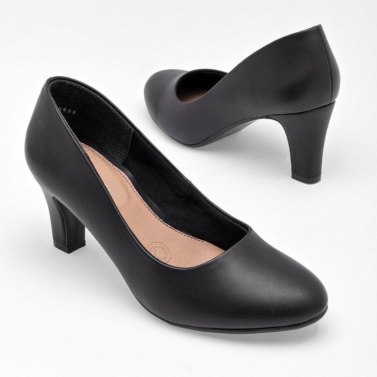 LADY PAULINA 34101 ZAPATILLA MUJER TACON 7 CM CASUAL COLOR NEGRO