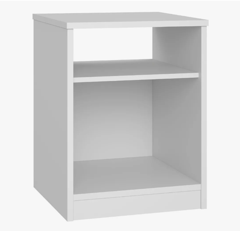 Buro Mesa de Noche Blanco Organizador Almacenamiento