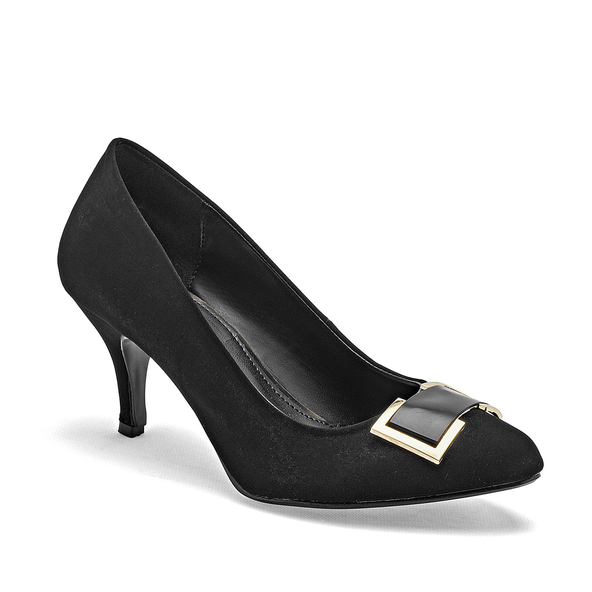 DAMITA 54050 ZAPATILLA MUJER TACON 7 CM CASUAL COLOR NEGRO NOBUCK