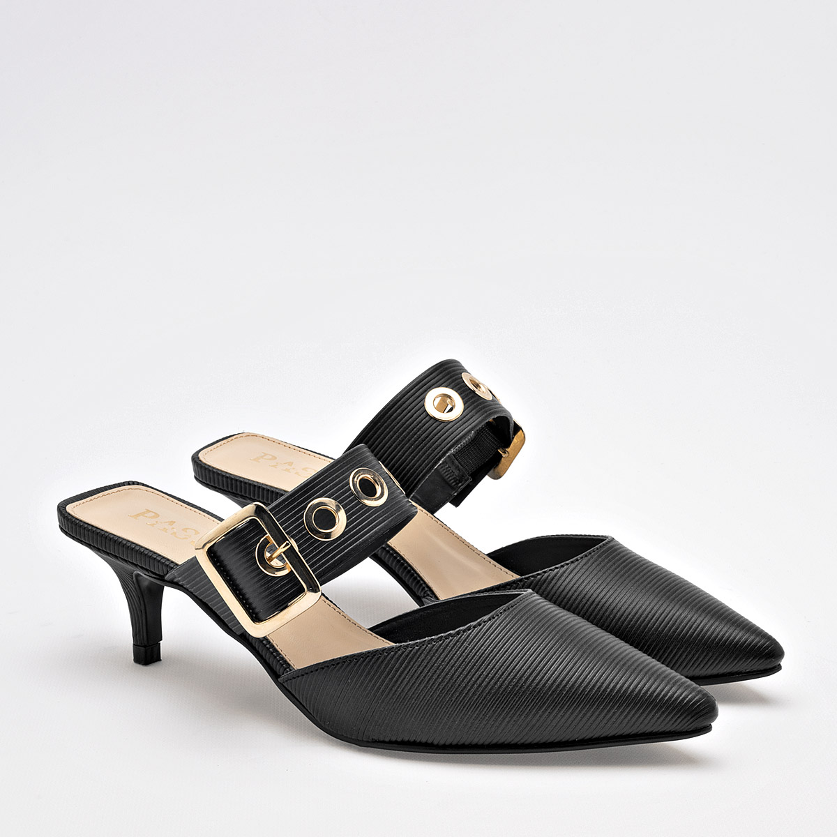 CLASBEN GIAN ZAPATILLA MUJER TACON 5 CM CASUAL COLOR NEGRO