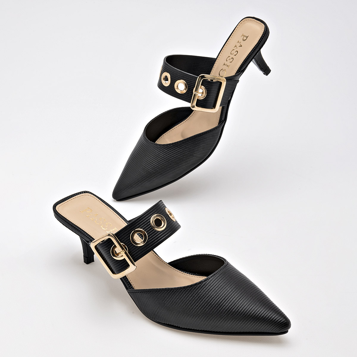 CLASBEN GIAN ZAPATILLA MUJER TACON 5 CM CASUAL COLOR NEGRO