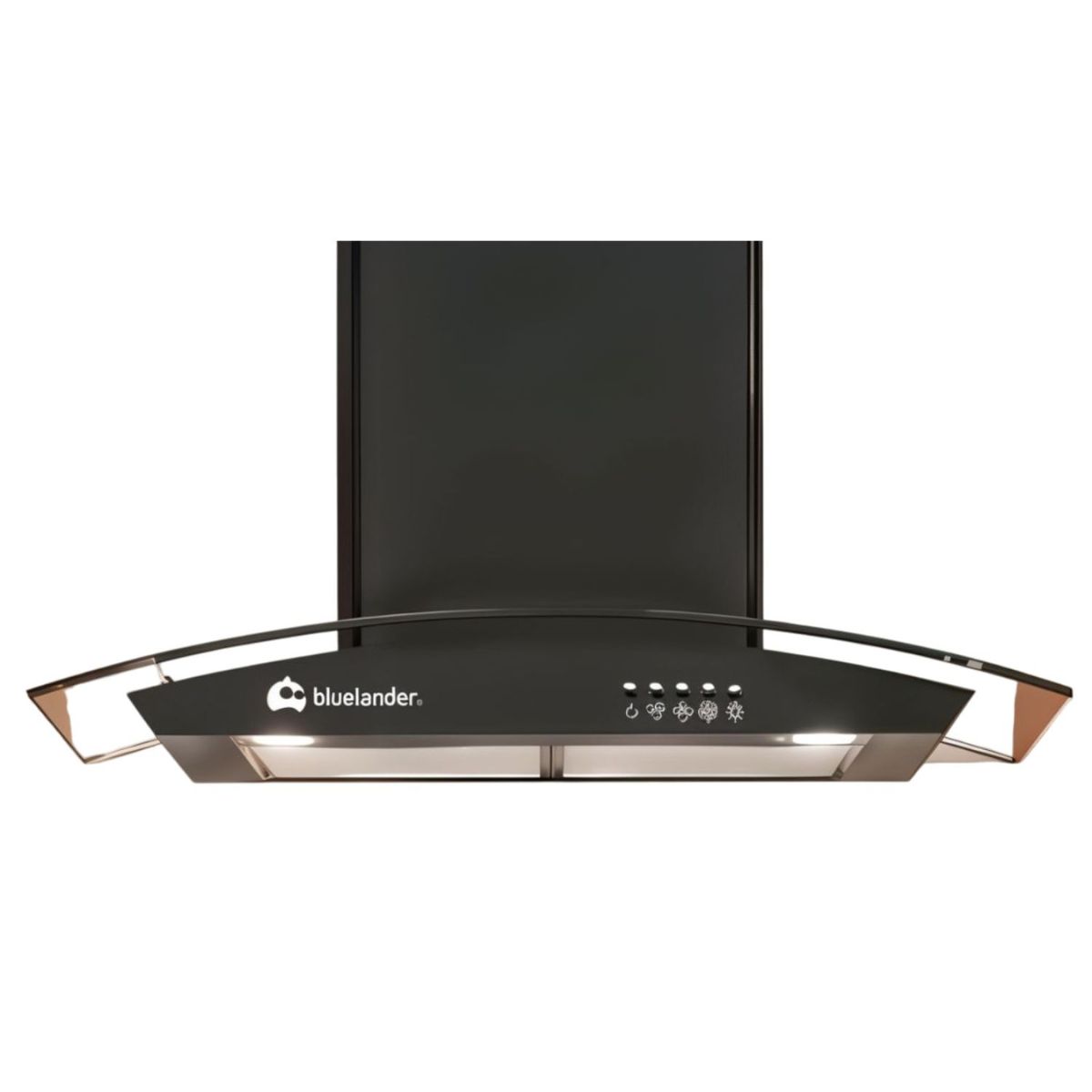 Campana Extractora de Botones 90 cm para Cocina de 3 Velocidades con Filtro de Carbón Activado Bluelander