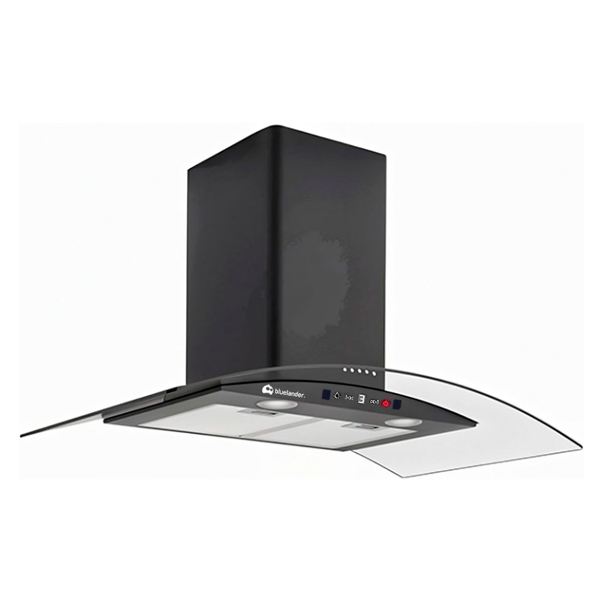 Campana Extractora Táctil 90 cm para Cocina de 3 Velocidades con Filtro de Carbón Activado Bluelander