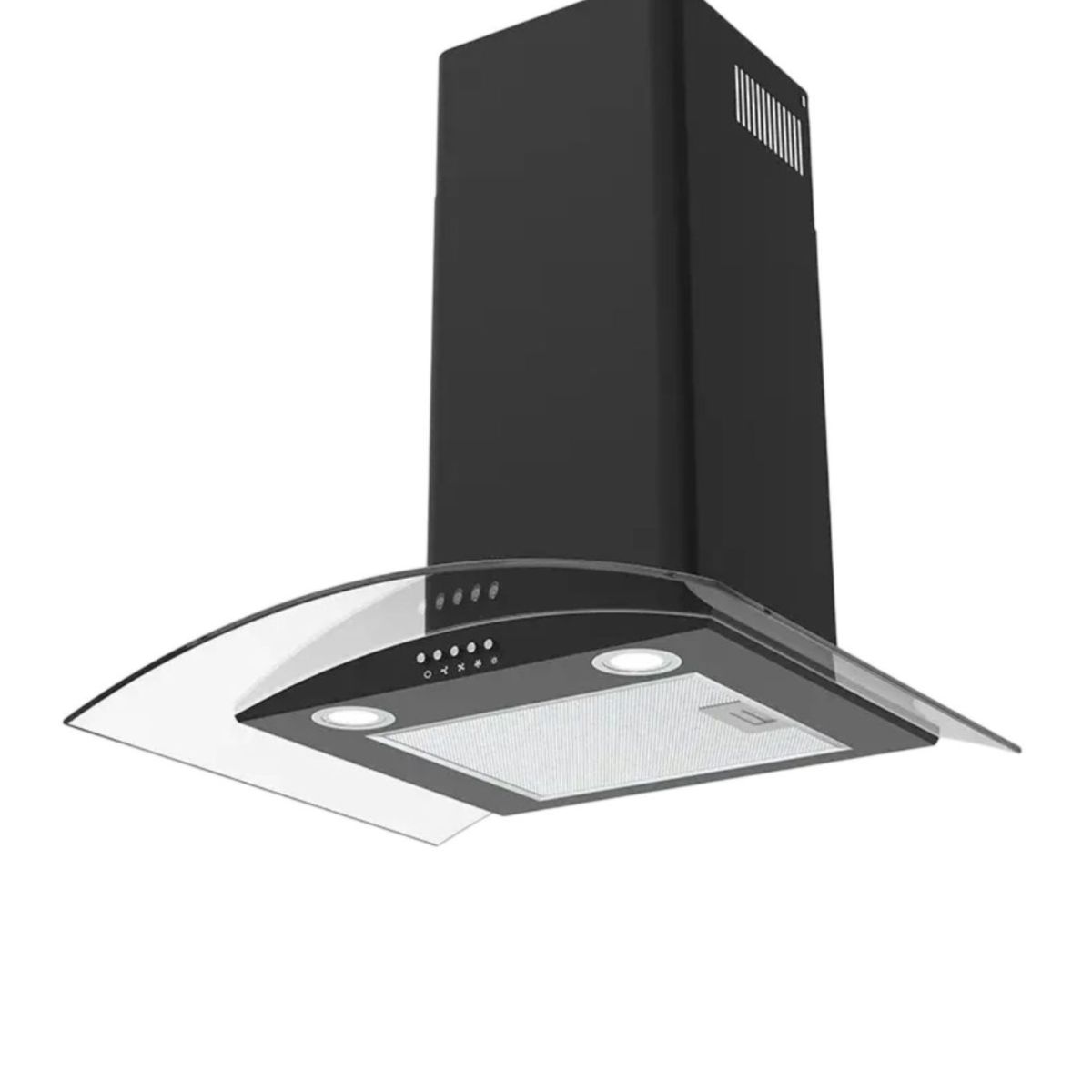 Campana Extractora de Botones 90 cm para Cocina de 3 Velocidades con Filtro de Carbón Activado Bluelander