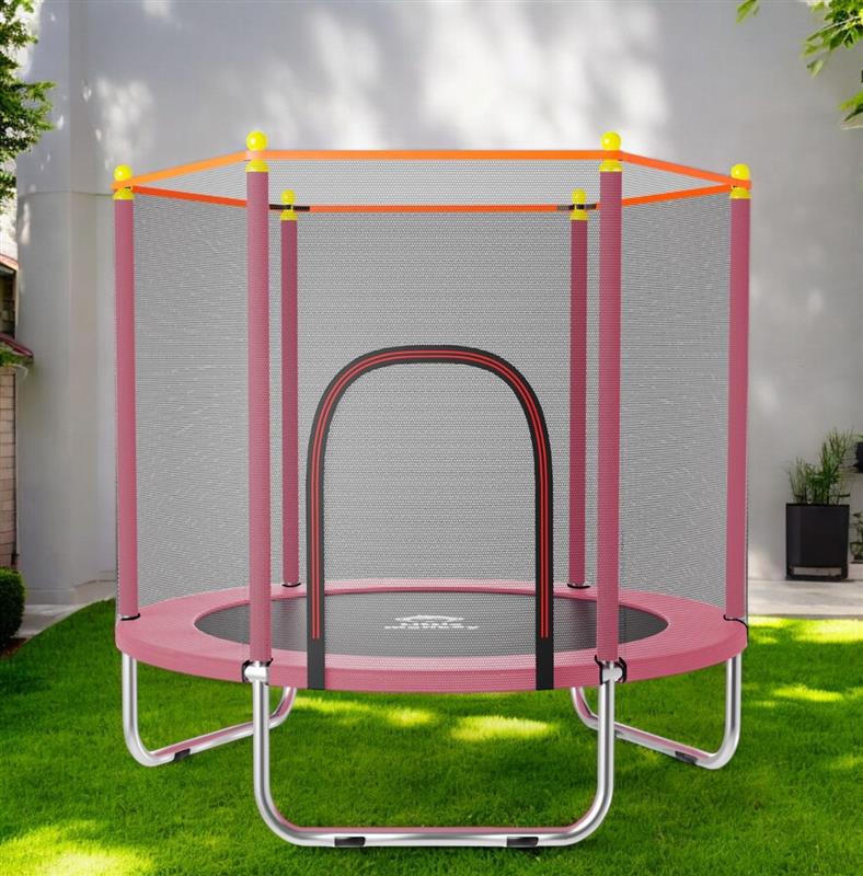 Trampolin Tumbling Niños Brincolin Infantil Red Seguridad Rosa
