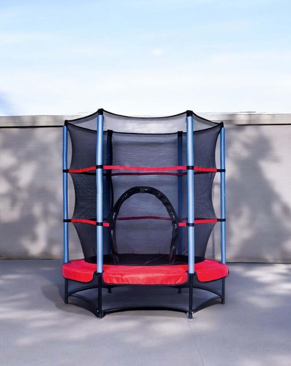 Trampolin 1.4 mts Brincolin Reforzado Con Red Uso Rudo Tumbling Infantil