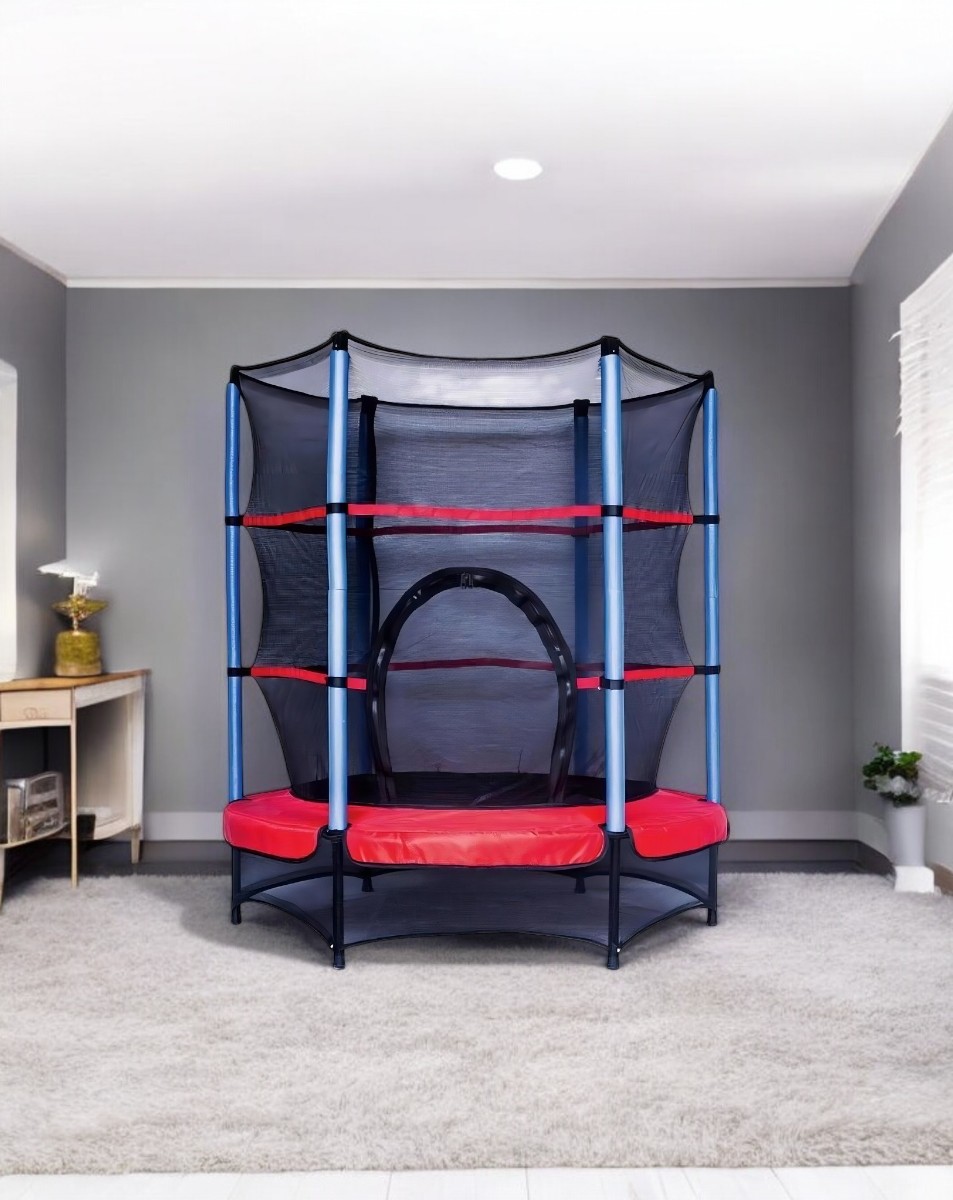 Trampolin 1.4 mts Brincolin Reforzado Con Red Uso Rudo Tumbling Infantil