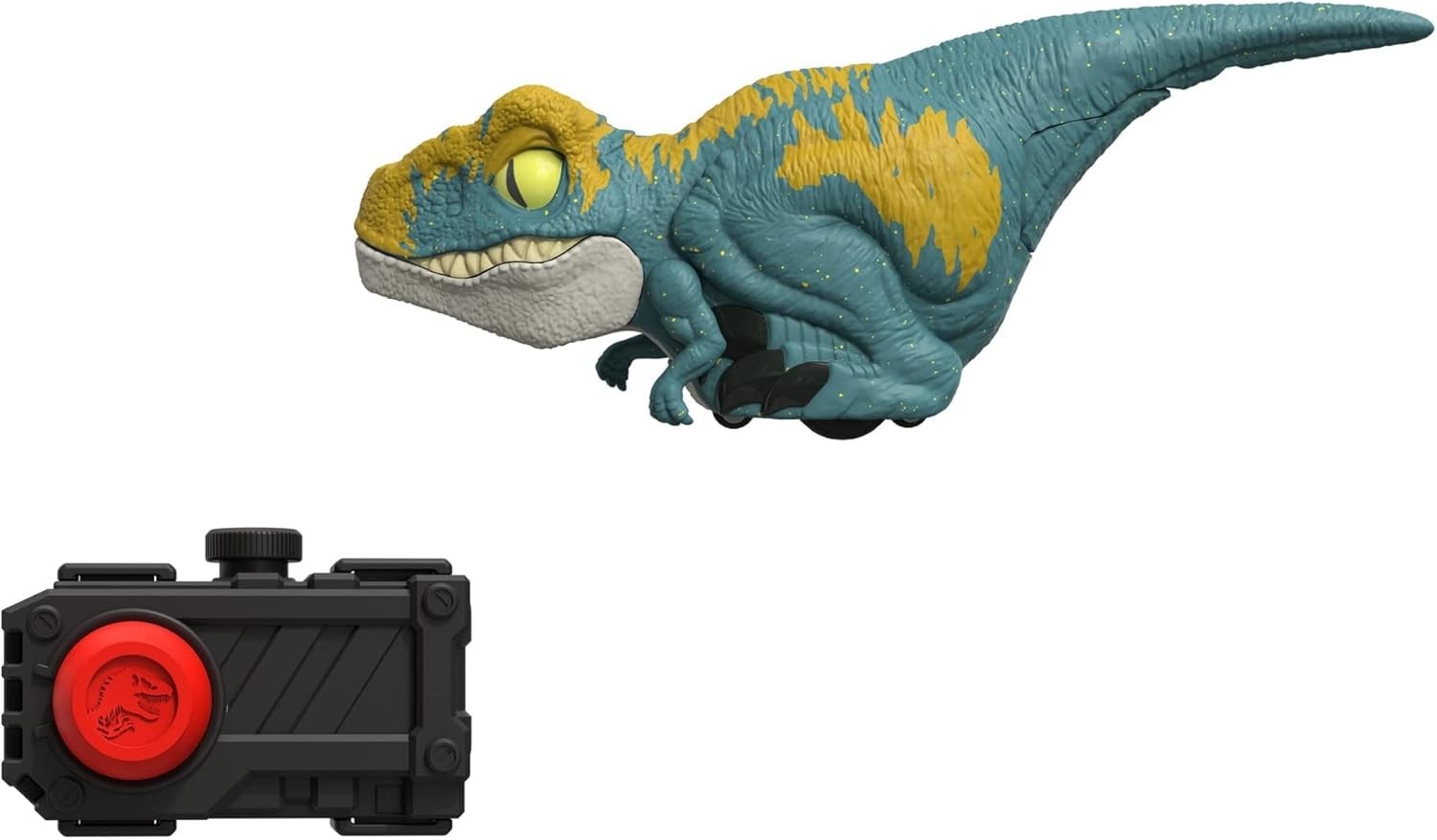 Figura Jurassic World Click Tracker Velociraptor Juguete para niños de 4 años en adelante
