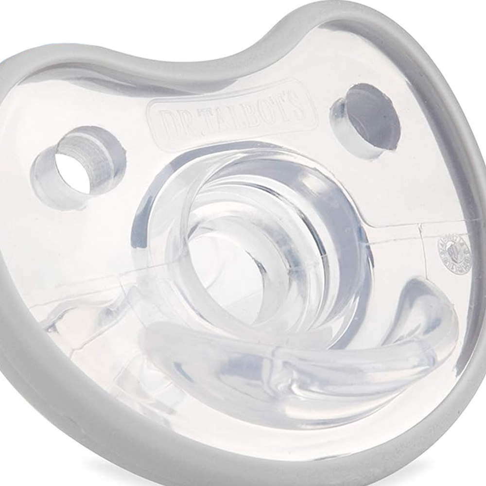 Chupón Ortodóntico Soft Flex Dr. Talbots 0-6m Gris
