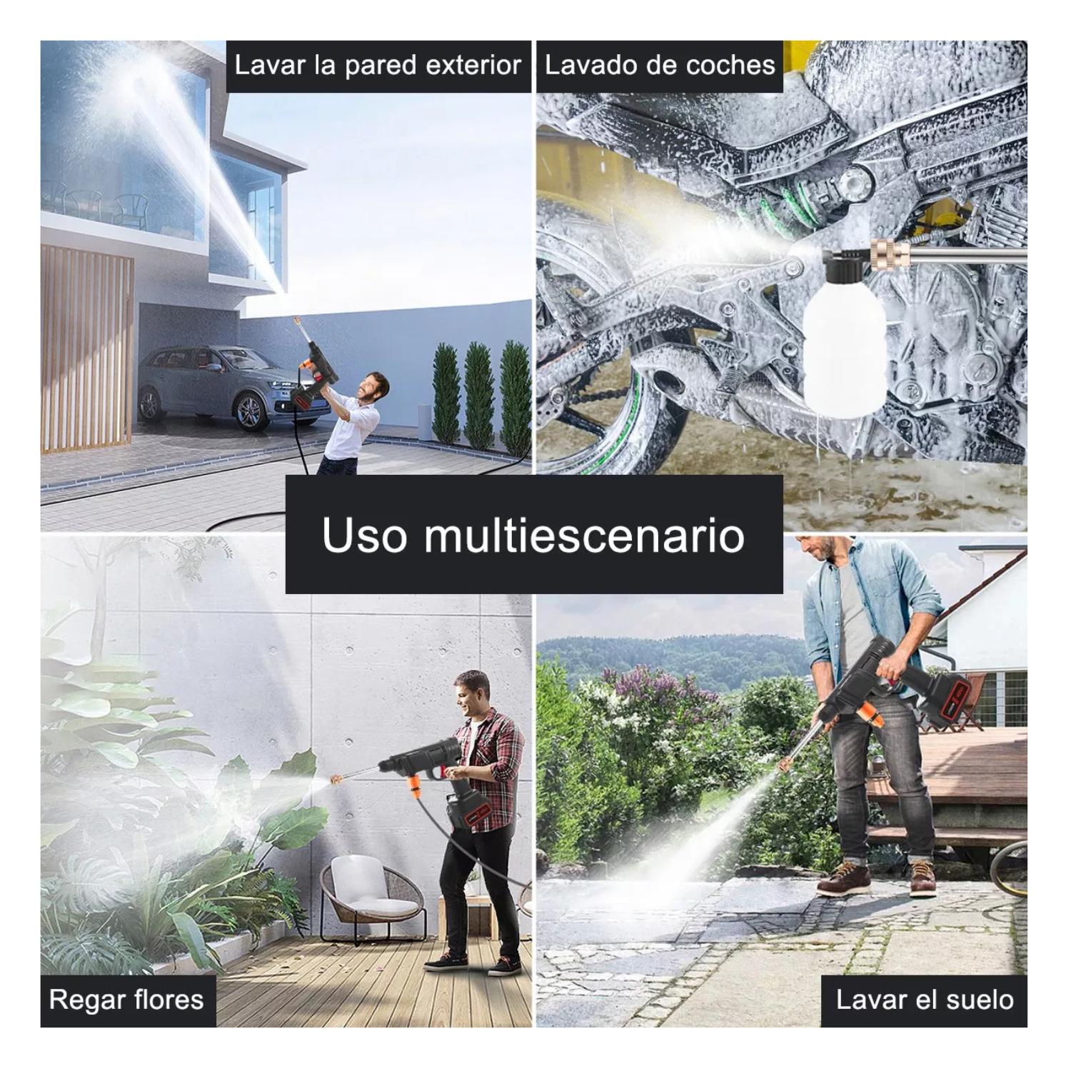 Pistola Para Hidrolavadora Portatil Inalámbrica Eléctricas