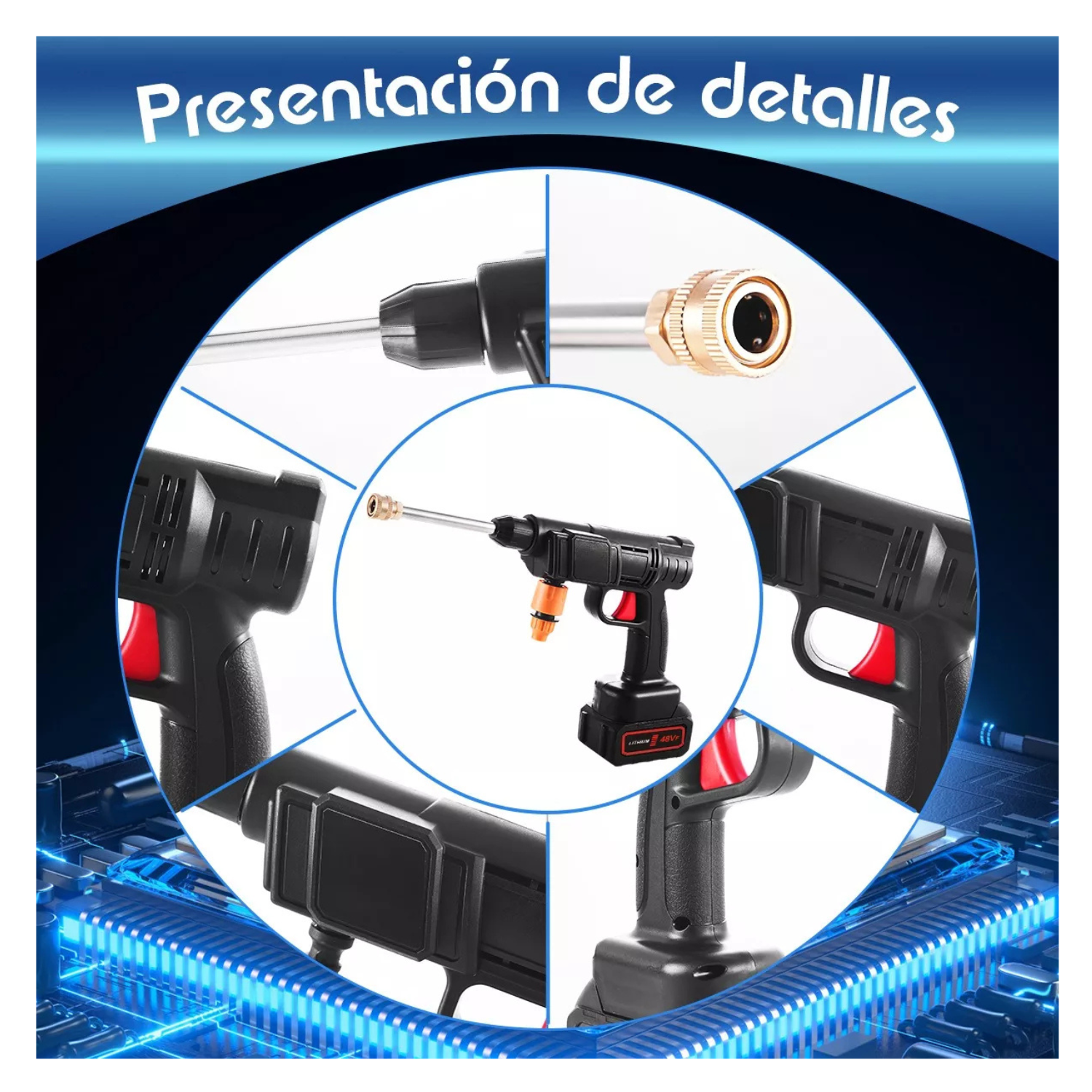 Pistola Para Hidrolavadora Portatil Inalámbrica Eléctricas