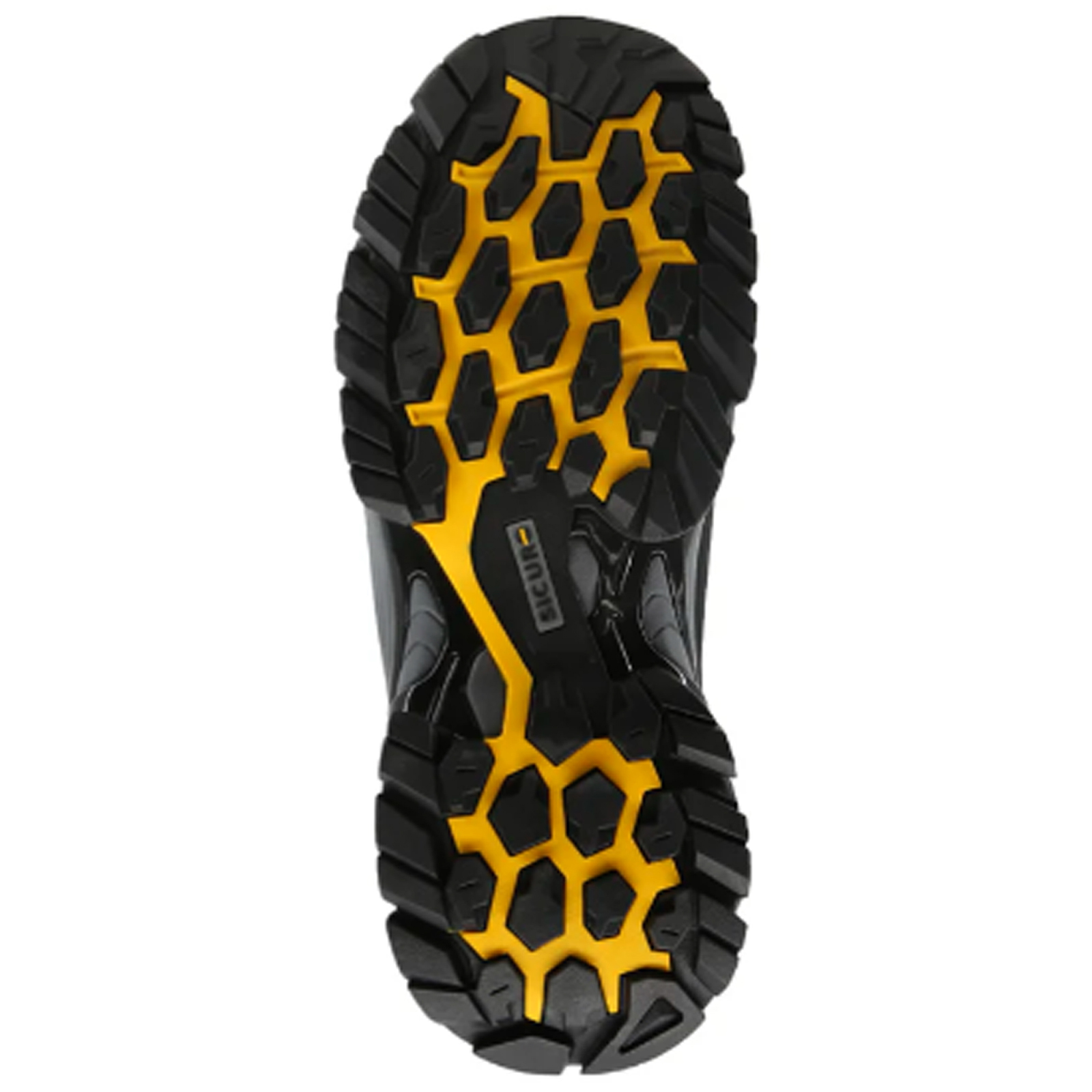 Botas de Seguridad Industrial Dielectrica Para Hombre Sicuro SF88 Negro Rojo Casco Policarbonato