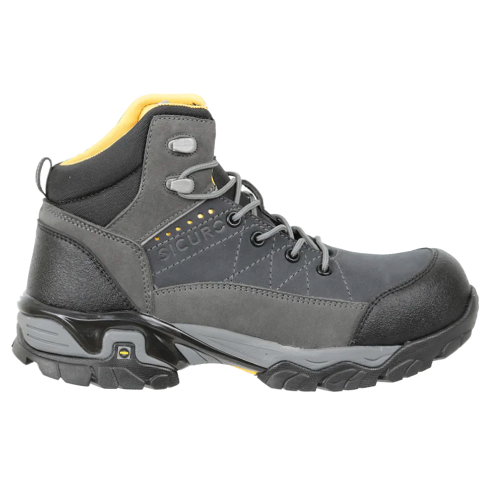 Bota Industrial De Seguridad Dieléctrica Para Hombre Sicuro Sf09  Gris Forte
