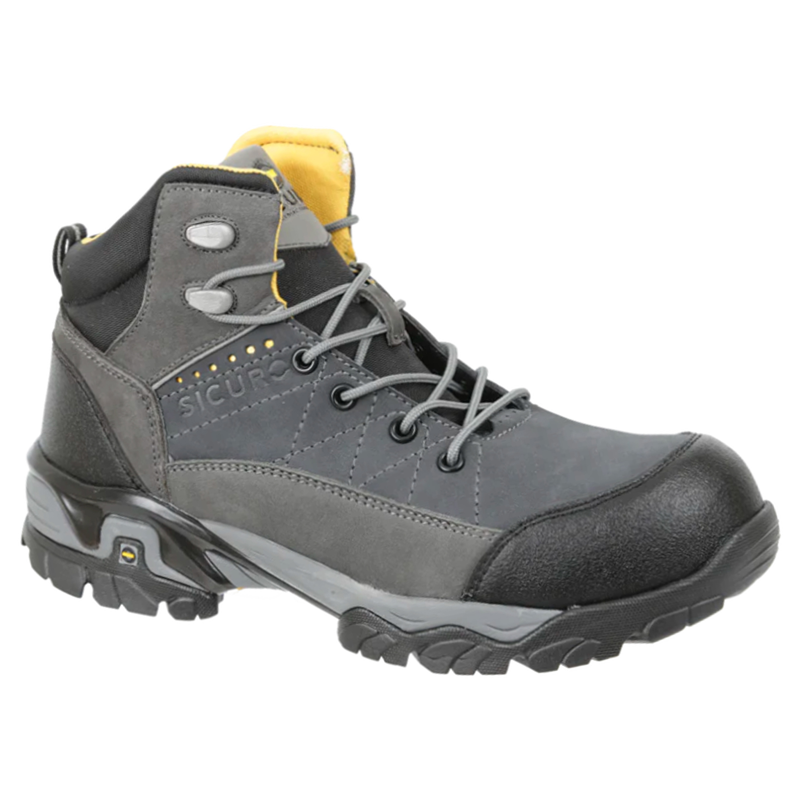 Bota Industrial De Seguridad Dieléctrica Para Hombre Sicuro Sf09  Gris Forte